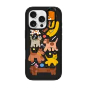 iPhone 16 Pro Impact Ring Stand Case MagSafe Compatible Cats and Dogs