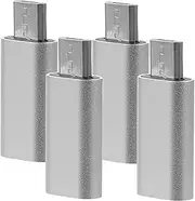 SOESFOUFU 4pcs USB C to Micro USB Adapter Type C Female Converter Lightweight and Portable Phone Accessories for Easy Charging and Data Transfer