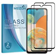 [2 Pack] Full Coverage Samsung Galaxy A23 5G Tempered Glass Crystal Clear Premium 9H HD Screen Protector by MEZON (Galaxy A23 5G, 9H Full) – FREE EXPRESS