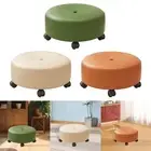 Low Height Rolling Stool with Universal Swivel Caster Wheels for Garage Home