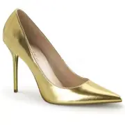Pleaser Clas20 / Gmpu Court Shoes Gold Moon ‰ N Table Dance Gogo Party Pole Sexy