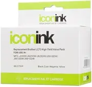 Icon Compatible Ink Cartridge Value Pack Replacement for Brother LC73 LC40 - BCMY [IBLC73VP]