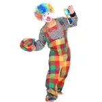 萬聖節 大人服裝 麻料小丑服 化妝舞會用品 魔術表演 成人 COS小丑套裝