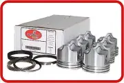 87-89 Chevrolet GM CAR 2.8L OHV V6 (6)FlatTop Pistons & Moly Rings (Iron Heads)