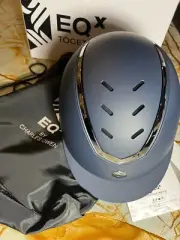 Charles Owen EQx Kylo Riding Helmet Size Medium 55-58 cm Navy Matte , Gunmetal
