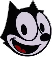 [Pinstant] Felix the Cat Classic Black White Cartoon 1.25" Enamel Pin Badge, 1.25 Inches, Enamel, enamel
