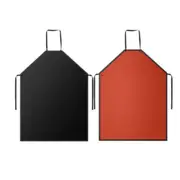 Heavy Duty Waterproof PVC Apron Black Orange PU Protective Industrial
