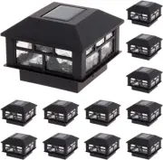 Modern Solar Post Cap Lights Fits 4X4 Wood, 4X4 & 5X5 Pcv/Vinyl Outdoor Solar Po