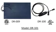 Dr Infrared Heater Heated Rubber Snow Melting Mat, 300W, Blue