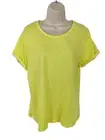 BNWT WOMENS WEIRD FISH UK 14 LEMON ORGANIC COTTON CASUAL CREW T SHIRT TOP *NEW*