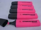 5 x PINK Stabilo BOSS Highlighters Chisel Tip 0070823