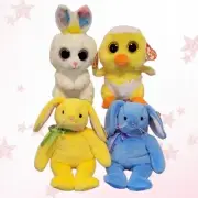 EASTER BEANIES Lot of 4 TY Beanie BABIES & BOO'S - MWMT'S