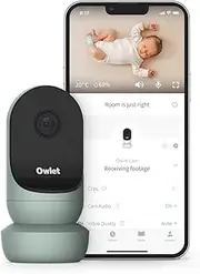 Owlet Cam Version 2 Smart Baby Safety Monitor with Camera and Audio - HD Video Camera, Encrypted WiFi, Night Vision - iOS and Android Compatible