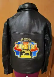 NWT 2017 The All-American Quarter Horse Congress 100% Leather Jacket XS