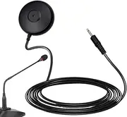 Générique Desktop Computer Microphone, Calibration Audio Device, Clear Sound Input, Compact Plug-and-Play Design, Ideal for Home Audio Recording, Classroom Lessons, Online Meetings