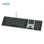 【MATIAS】USB WIRED MAC 有線中文長鍵盤-太空灰(USB/USB-C 蘋果鍵盤)