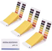 ZCOEVYH 3 Packs pH Test Strips, 240 pH Strips, Litmus Paper pH Testing Strips for Urine and Saliva Testing, pH 1-14 Universal Indicator Paper for Water Food Soil Pool Aquarium pH Testing