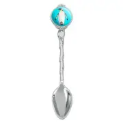Penguin and Baby Chick Nestling Novelty Collectible Demitasse Tea Coffee Spoon