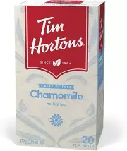 3PACK Tim Hortons Chamomile Tea Bags, Herbal Tea, Decaffeinated, 20 Count