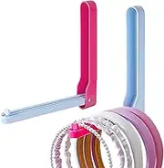 Trousers Hangers - 2pcs Space-Saving Hangers for Wardrobe | Coat Hanger Organizer for Wall | Wardrobe Organiser | Space Saving Adhesive Foldable Holder for Closet Storage Room Apartment Bedroom