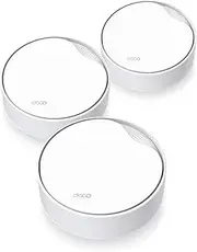 [TP-Link] Deco AX3000 Whole Home Mesh WiFi 6, PoE, Dual-Band, PoE, 2.5 Gbps Port, 160 MHz, Seamless AI Roaming, HomeShield Security, Gaming & Streaming, Smart Home (Deco X50-PoE(3-pack))