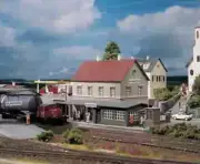 HO Scale Model Train Model Building Railway Station House For Architecture Build