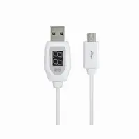 在飛比找PChome24h購物優惠-KINYO Micro USB極速電壓電流顯示線USB-75