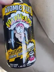 Atomic Fizz EXTREME Sour Warheads in Plastic Can