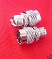 2 pcs RF N Male To UHF Female Coax Connector Adapter E6317 USA Fast Shipping