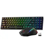 Redragon S136 Gaming Keyboard & Mouse Combo 75% K628 Tri-Mode Wireless RGB Me...