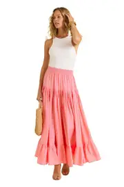 Calypso St. Barth Lourdes Skirt in Blush at Nordstrom, Size X-Large