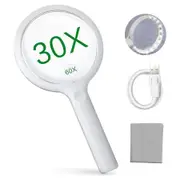 Magnifying Glass with Light, LED Magnifiers for Reading USB Rechargeable Magnifying Glasses with Light for Close Work