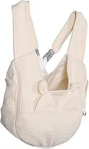 Pet Backpack Backpack Pet Travel Bag Cat Carry Bag Puppy Carrier Purse Dog Carrier for Hiking Cat Swaddle Cotton Beige