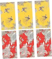 SHOWERORO 20pcs Red Envelope Bag Packet Red Purse Small Envelopes for Money Decorations Wedding Handheld Paper Bags Wallet Money Pouch Wedding Cash Mini Paper Pocket Wallet White Cardboard