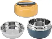 Thermal Lunch Box，Insulated Bento Food Container Soup Thermos Hot Jar Divided Meal Storage Large Capacity Leak Proof Lid Snacks Salad Bowl Stainless Steel for Office Picnic Travel Kids