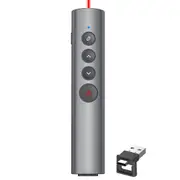Rechargeable Red Laser Pointer for Presentation,Clicker for PowerPoint Presentations,USB-C/A Power Point Clicker,Wireless Presenter Remote for Computer/Mac/PPT/Google Slide Advancer