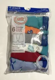 6 Pair Wonder Nation Boys Car/ Air Plaine Boxer Briefs Underwear Size 2T-3T NEW