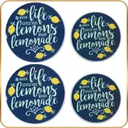 Stove Top Burner Covers Set of 4 When Life Gives You Lemons 10" & 8" Two of Each