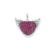 Buy Pendant Winged Heart Red Small by Thomas Sabo online - THOMAS SABO Australia
