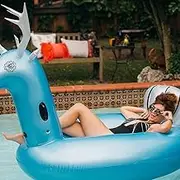Swim Ring Airbeds Beach Seaside Inflatable Recliner Floating Row Elk Mount Adult Water Inflatable Pony Bed Sofa 274 * 119 * 139cm LWX