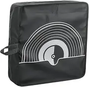 Vsenkes Record Player Turntable Cover Vinyl Record Player Dustproof Cover with Elastic Band Sturdy Accessory Turntable Dust Cover