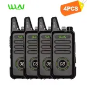 WLN KD-C1 Plus UHF 400-470MHz 16 channels Walkie Talkie Mini Portable Radio 4pcs