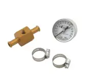 Fuel Pressure Gauge - Mr. Gasket Fuel Block with 0-15 PSI Fuel Pressure Gauge