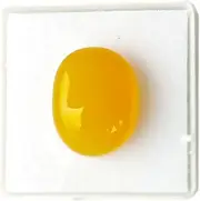 [EVERYTHING GEMS] 7.25 Carat Yellow Sulemani Deluxe Quality Natural Agate Sulemani Hakik Gemstone AAA Quality for Ring Men Women, Loose Gemstone, Onyx