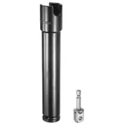 1/2" Drive 27mm 6-Point Impact Socket 8" Length and 1/4" Hex Shank Adapter