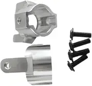 Aluminum C Hubs for AXIAL SCX10 AXIAL SCX10 Aluminum C Hubs Made of Aluminium Alloy Ease of Installation High Precision, Silver