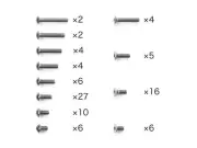 Tamiya 47476 TA08 PRO Chassis Titanium Screw Set (Set of 92)