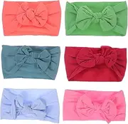 Kisangel 6 pcs Headband Cute Elastic Bow Headbands for Boy Girl Accessories for Photos Party Outfits