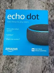 Amazon Echo Dot (3rd Gen) Smart Speaker in Black/Charcoal - NEW IN SEALED BOX