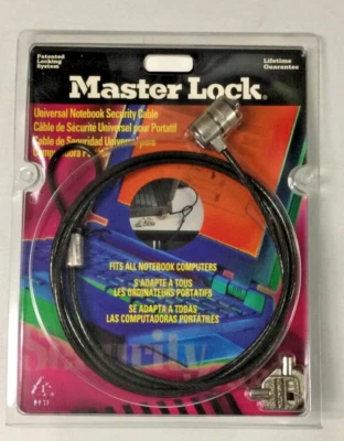 Computer Laptop Security Cable Master Lock Notebook Security Cable New